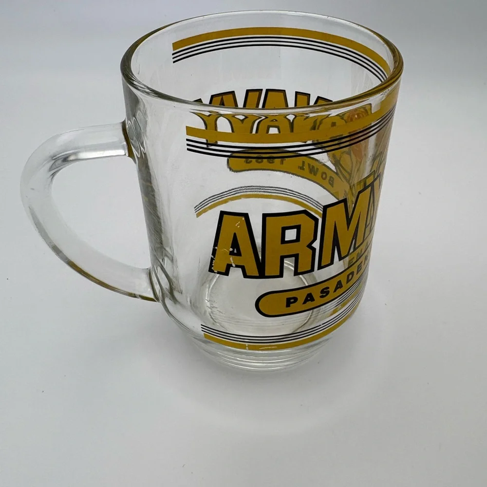 1983 Rose Bowl Clear Glass Mug Army v. Navy